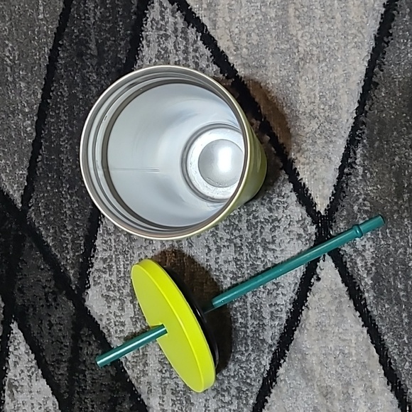 STARBUCKS 2016 MATTE NEON YELLOW SIREN STAINLESS STEEL INSULATED TUMBLER - Picture 7 of 8